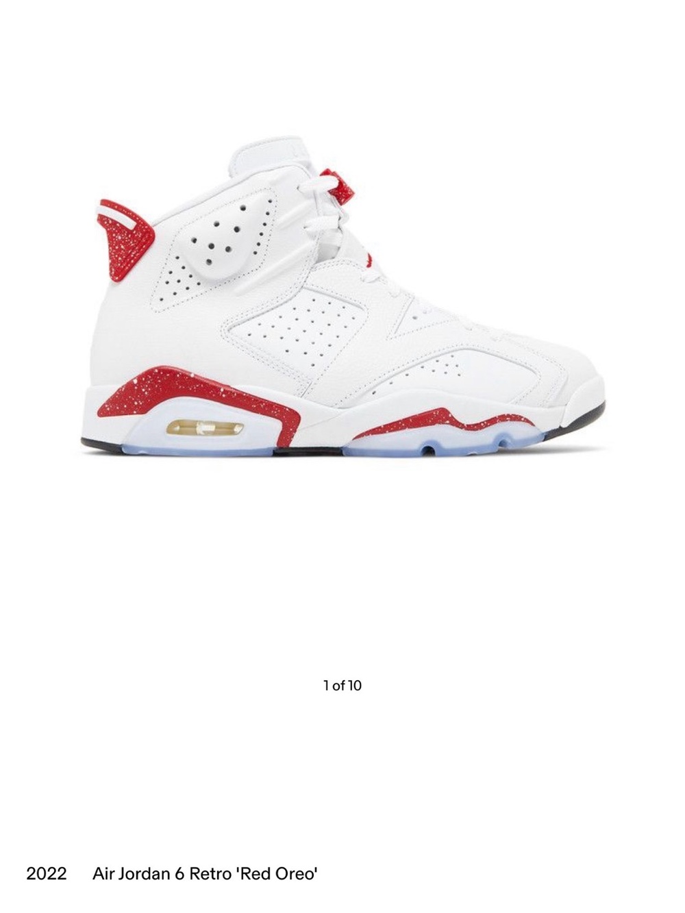 Jordan Kids Air Jordan 6 Retro White/Red